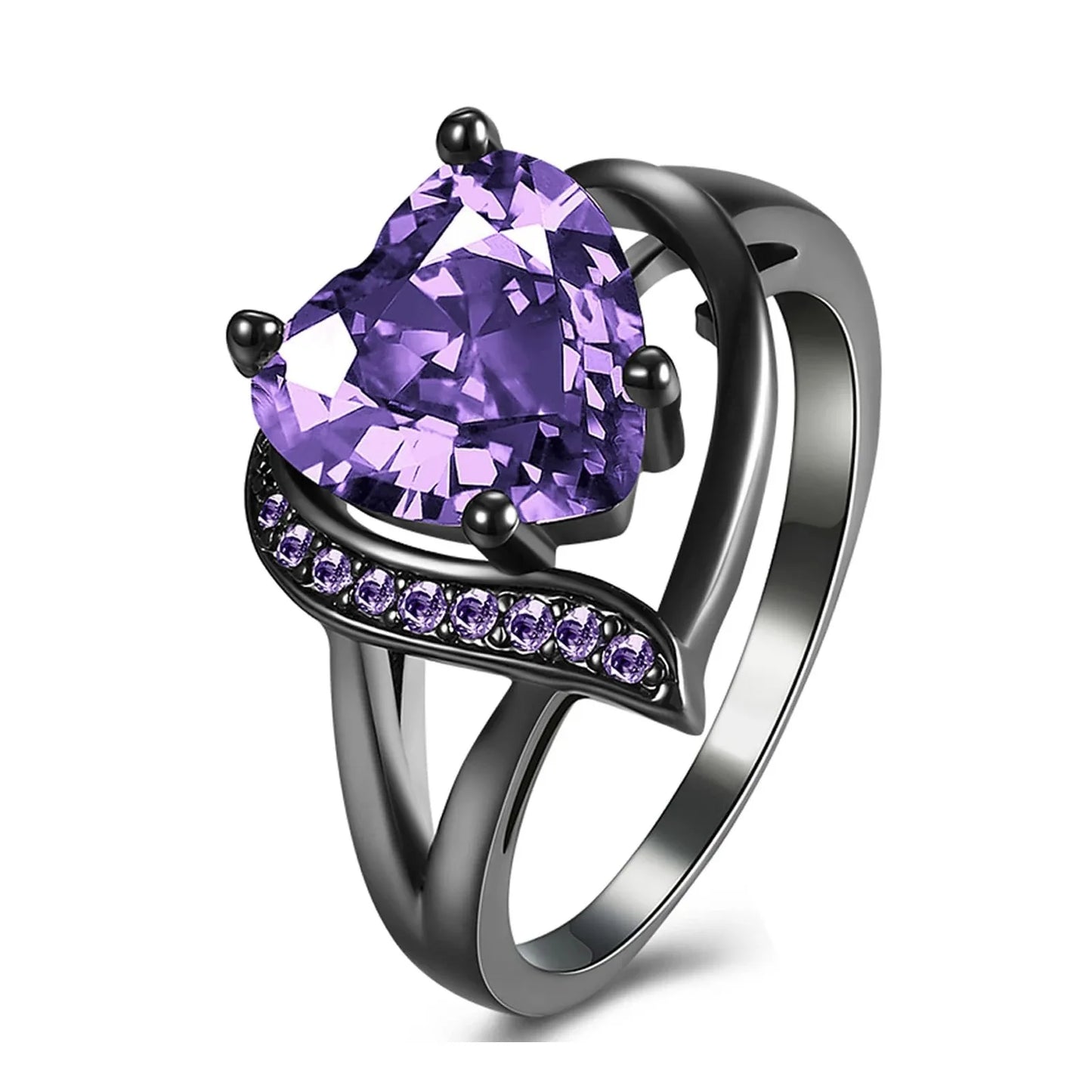 EGO amethyst purple dragon bonds ring jewelry