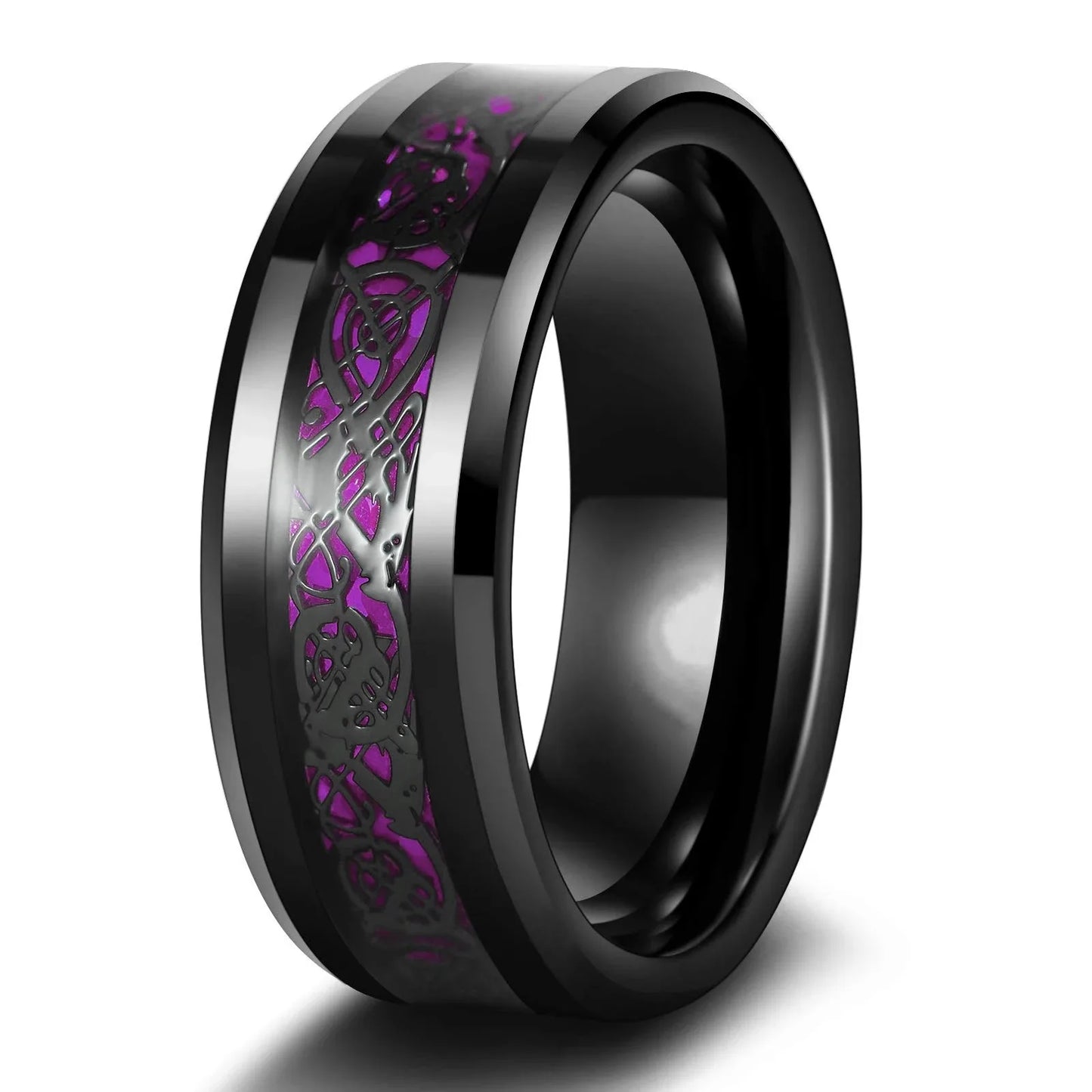 EGO amethyst purple dragon bonds ring jewelry