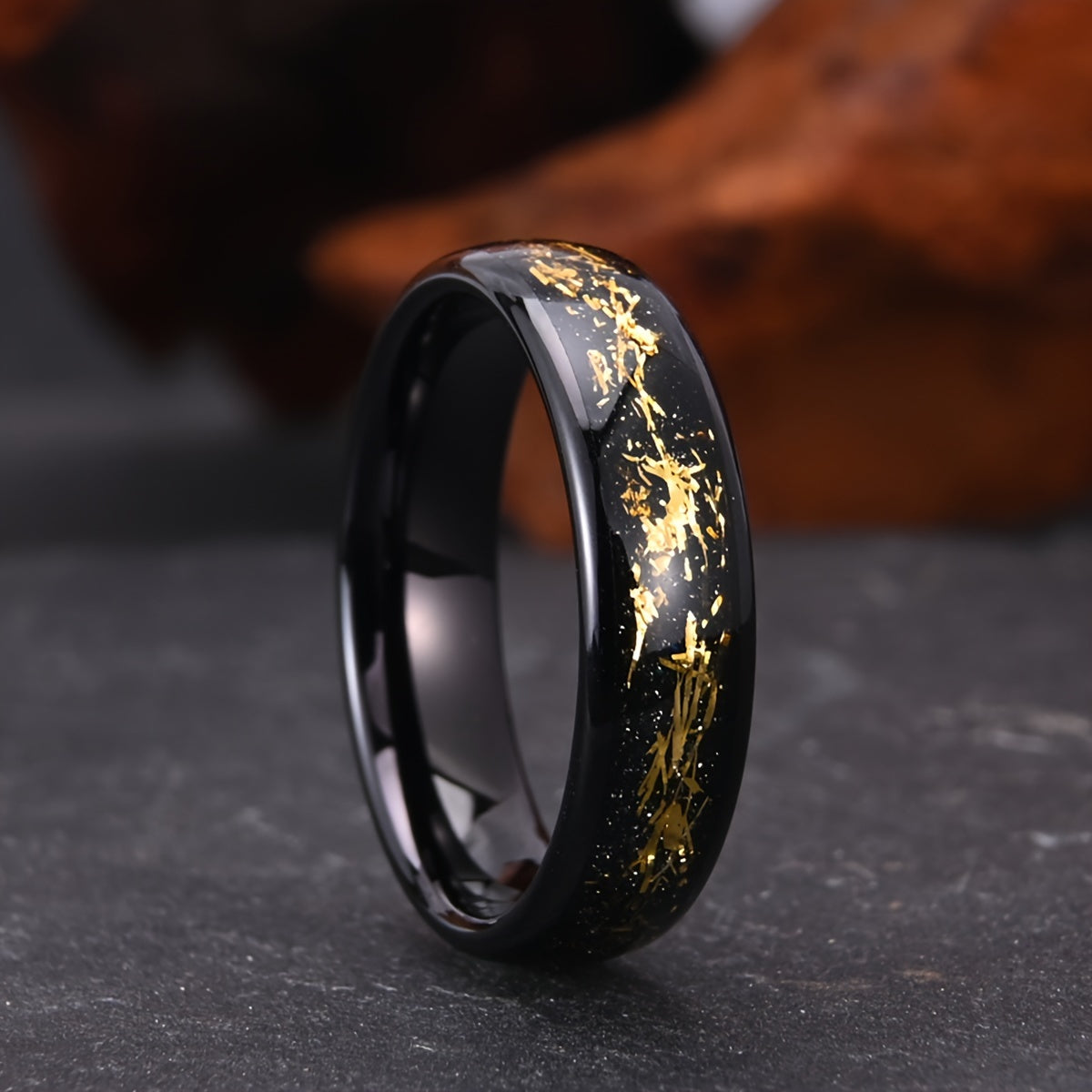 EGO Celestial Bonds Ring Male Gold and Black