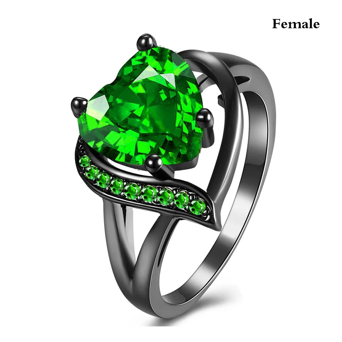 EGO emerald green bonds ring jewelry