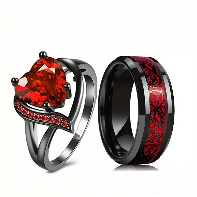 EGO red dragon bonds ring jewelry 
