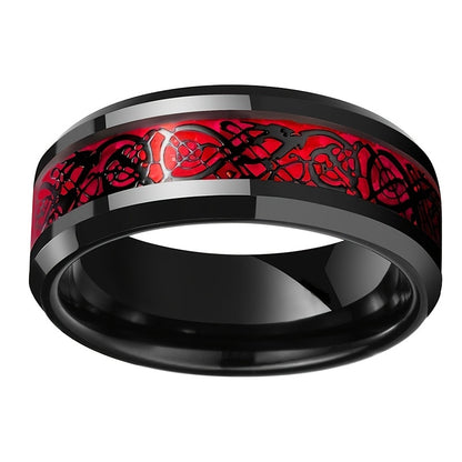 EGO red dragon bonds rings jewelry 