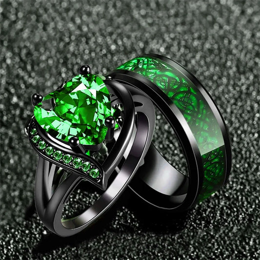 EGO emerald green bonds ring jewelry 
