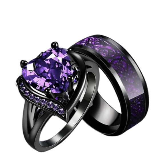 Amethyst Purple Bonds Ring